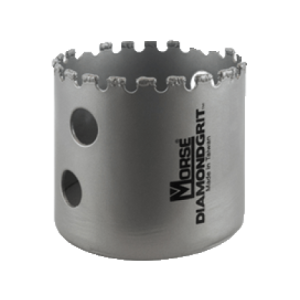 morse diamond grit hole saw gulleted 1 1