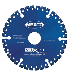 MEXCO 350 MM x 25.4 MM UNIVERSAL DIAMOND GRIT BLADE-0