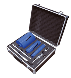 MEXCO 9 PIECE DCXCEL SLOTTED DRY CORE DRILL KIT-0