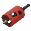 morse advance bimetal hole saw with arbor  1 2