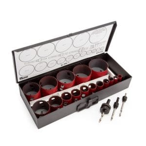 MORSE MHS19GP 19 PIECE ADVANCE BI-METAL HOLE SAW KIT