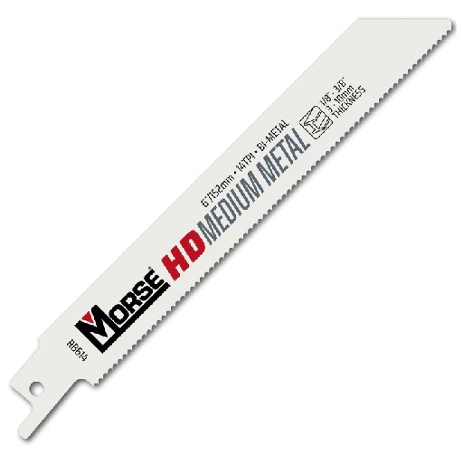 MORSE HEAVY DUTY (HD) 152 mm BI_METAL RECIPROCATING SAW BLADES MORSE HEAVY DUTY (HD) 152 mm BI_METAL RECIPROCATING SAW BLADES